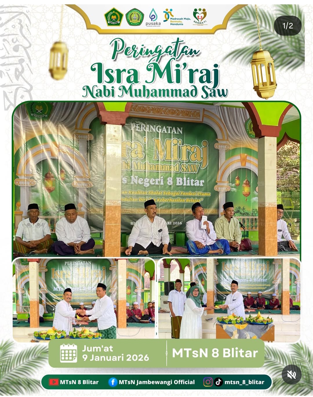 MTsN 8 Blitar Peringati Isra Mi’raj Nabi Muhammad SAW 1447 H